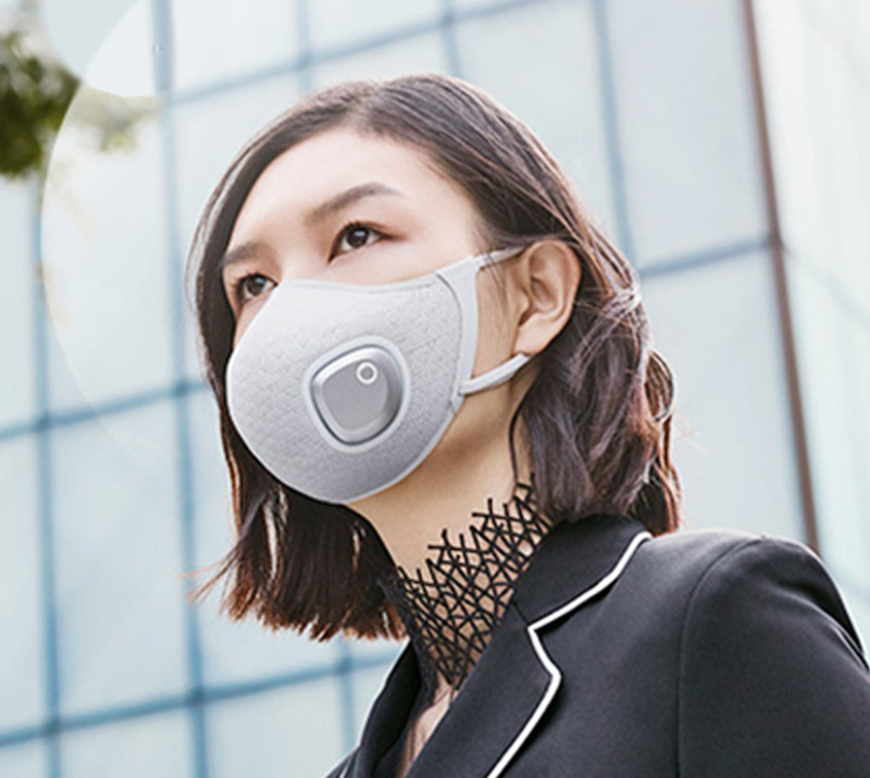 Masque de sport de ventilateur électronique Philips Fresh Air Mask ACM066 noir pour adalt